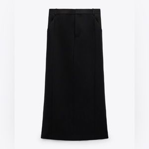 Zara wool blend long skirt